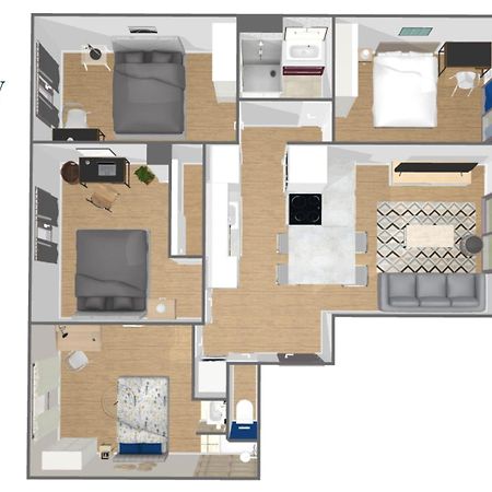 Homey La Coloc Du 40 - Colocation Haut De Gamme De 4 Chambres Uniques Et Privees - Proche Transports En Commun - Aux Portes De Geneve Annemasse Luaran gambar