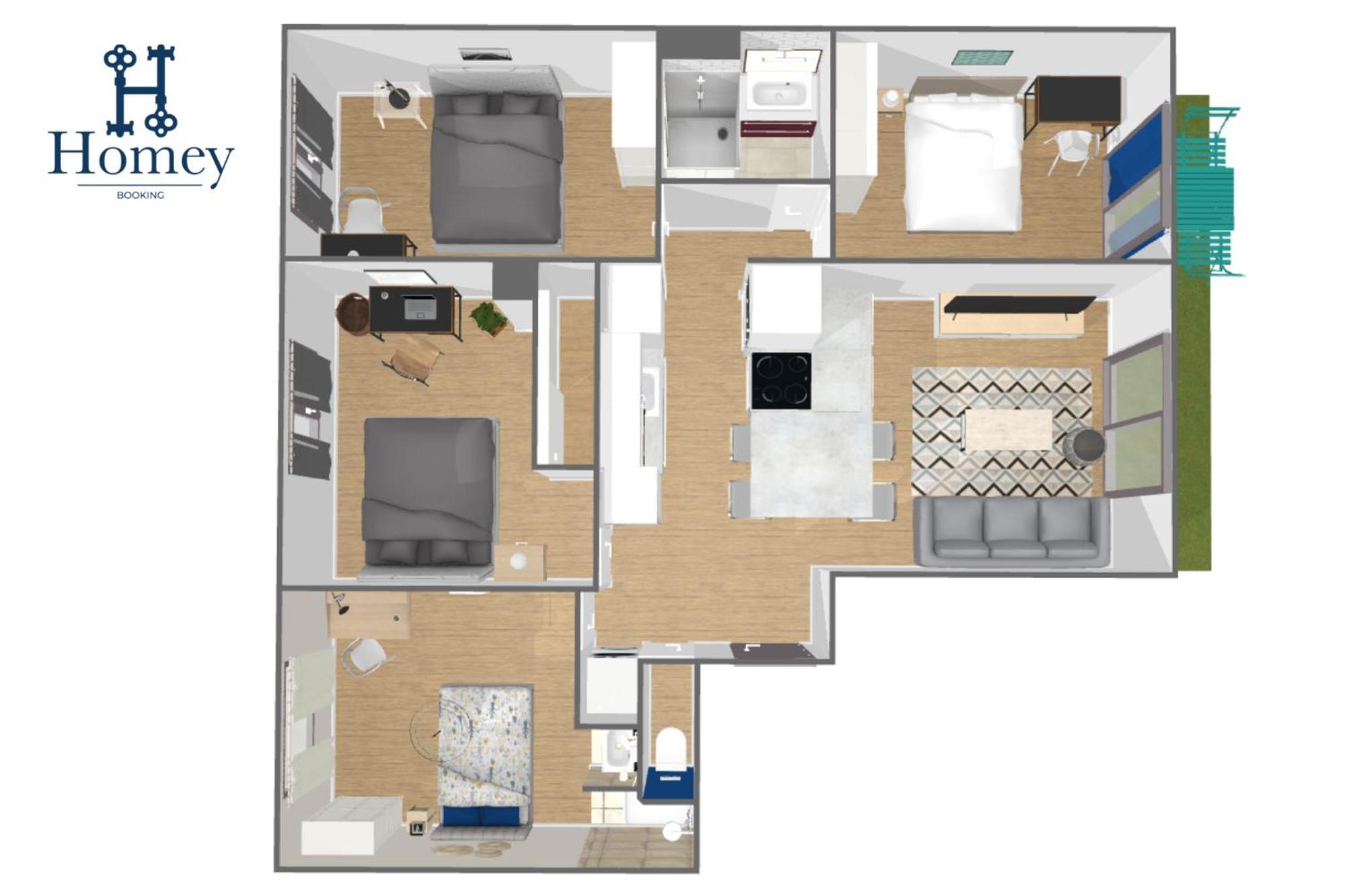 Homey La Coloc Du 40 - Colocation Haut De Gamme De 4 Chambres Uniques Et Privees - Proche Transports En Commun - Aux Portes De Geneve Annemasse Luaran gambar